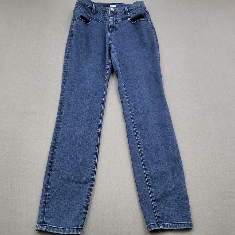 BDG Urban Outfitters High Rise Skinny Jeans Dark‎ Wash Blue Womens Size 26